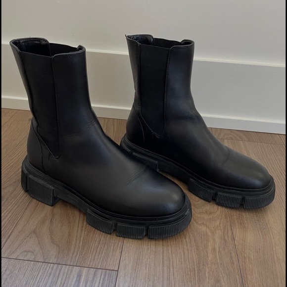 Zara leather chunky boots - Picture 5 of 5